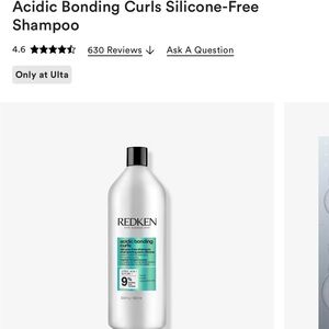 Redken acidic bonding concentrate curl shampoo. New never been used